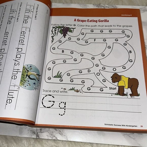 Scholastic Kindergarten Workbook - Yellow and Blue - Picture 11 of 17
